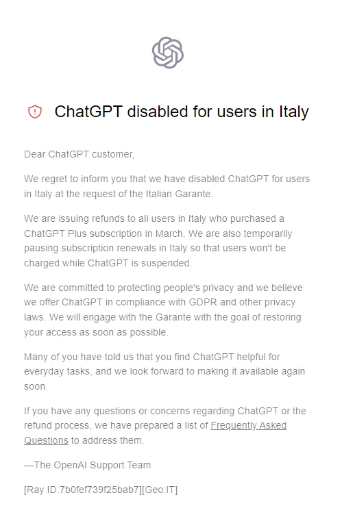 chat-gpt-disabilitato-per-gli-utenti-italiani
